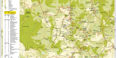 نقشه troodos کوه قبرس
